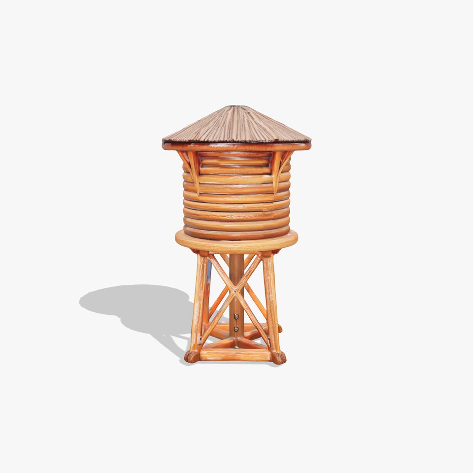 Wooden Water Tower Model Pack for Game and Environment Design